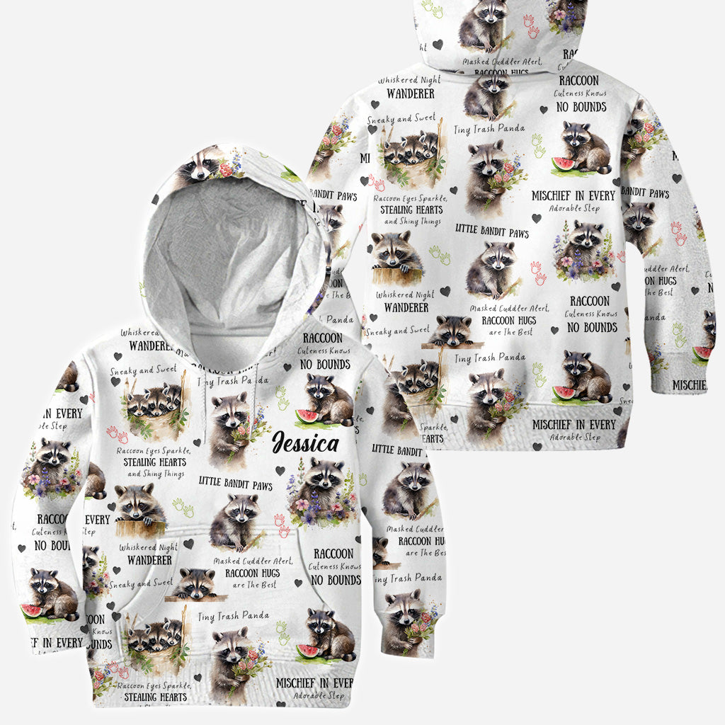 Little Pandit Paws - Personalisiertes Waschbär-Shirt