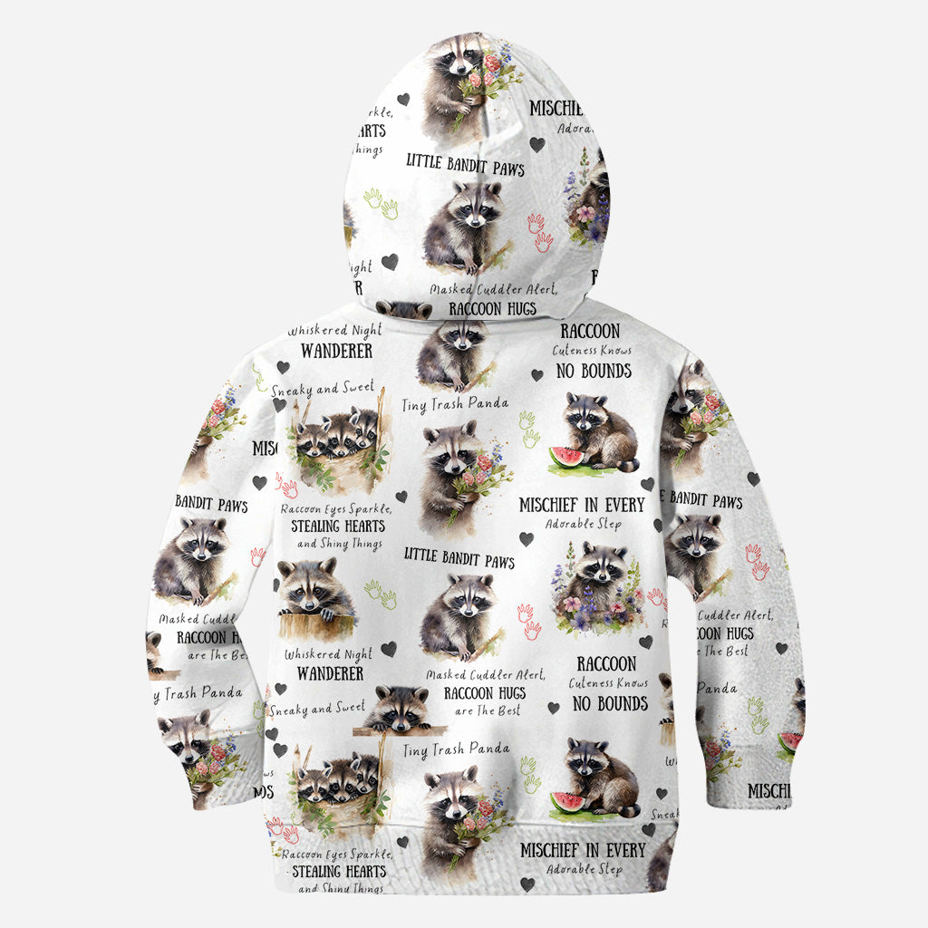 Little Pandit Paws - Personalisiertes Waschbär-Shirt