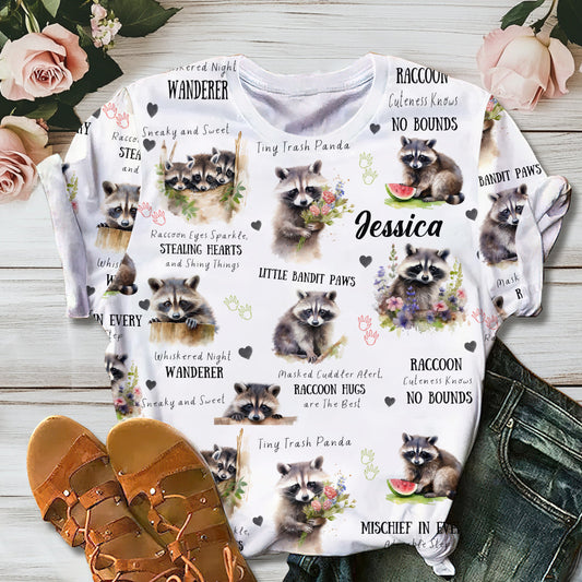 Little Pandit Paws - Personalisiertes Waschbär-Shirt
