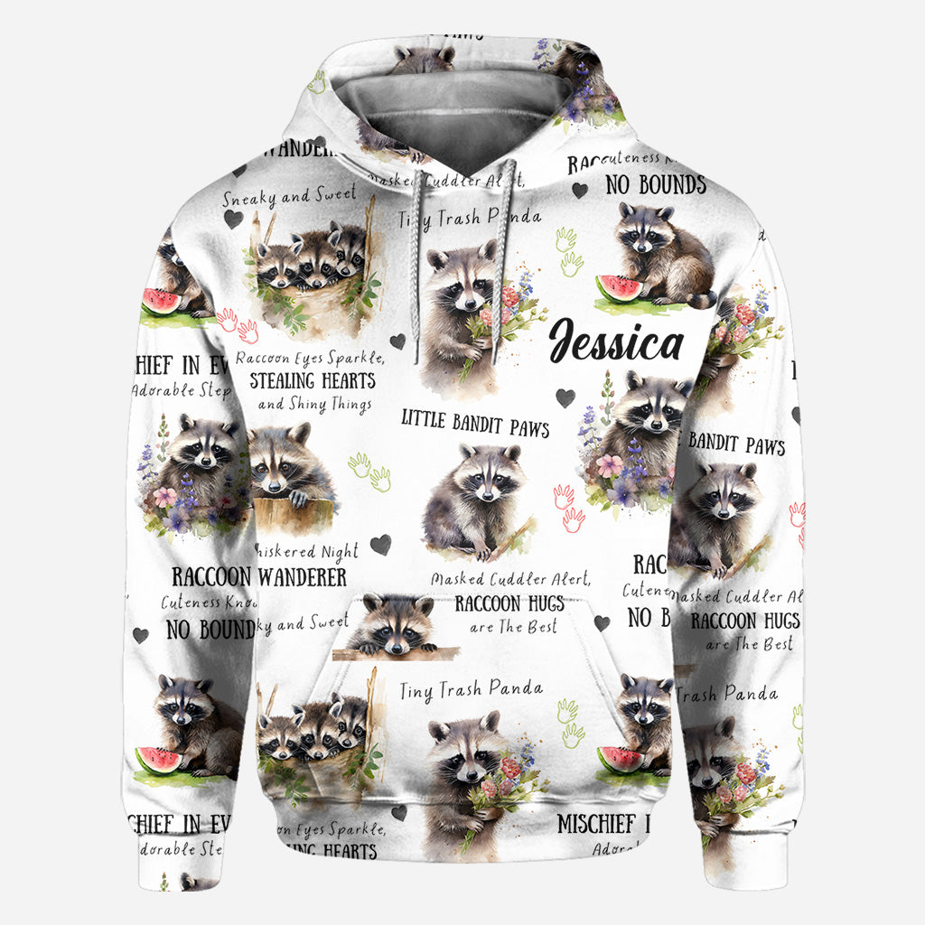 Little Pandit Paws - Personalisiertes Waschbär-Shirt