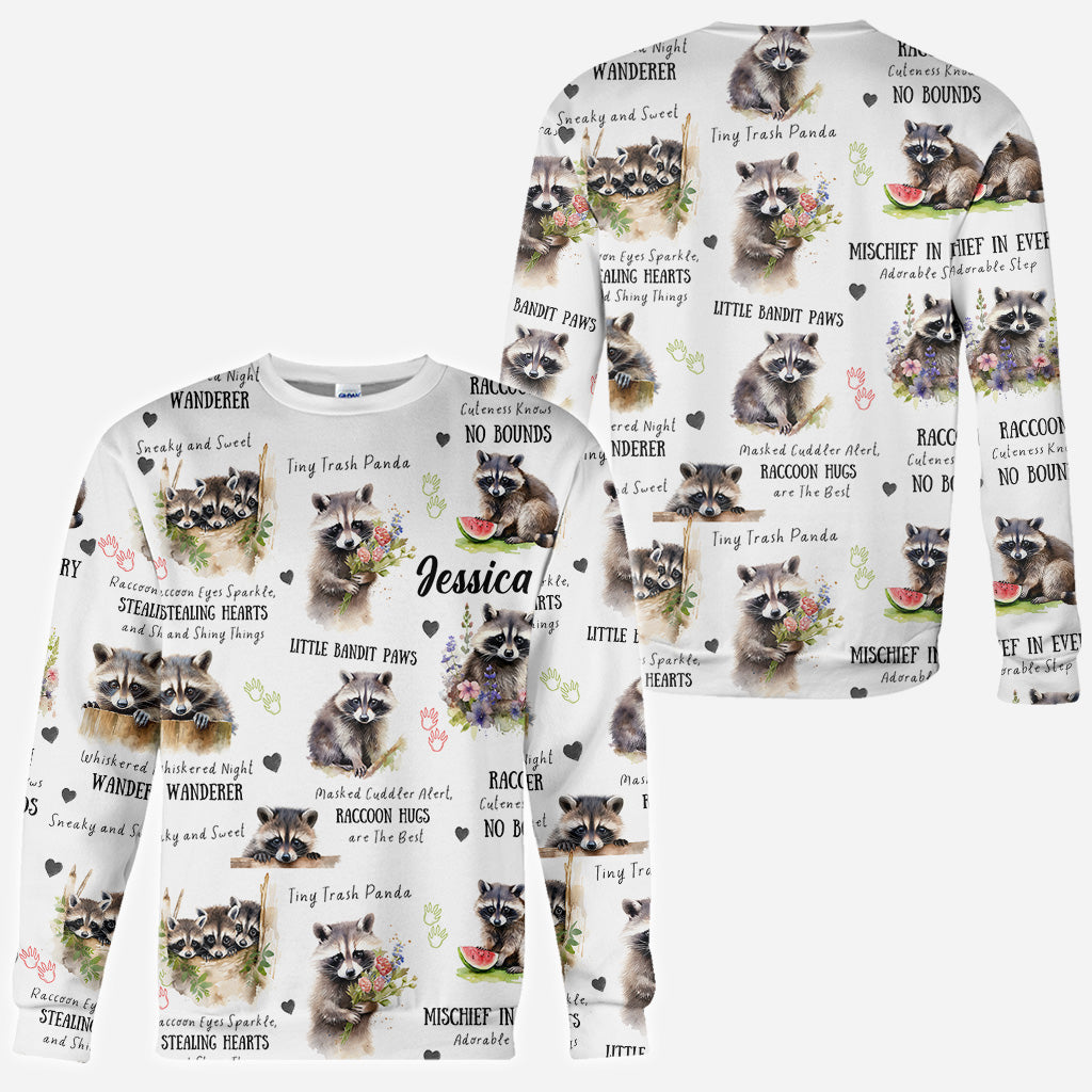 Little Pandit Paws - Personalisiertes Waschbär-Shirt