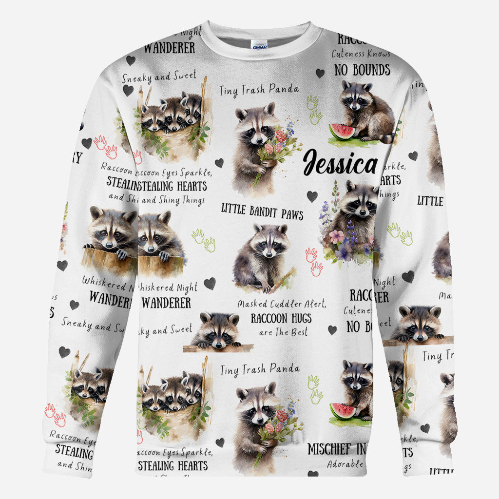 Little Pandit Paws - Personalisiertes Waschbär-Shirt