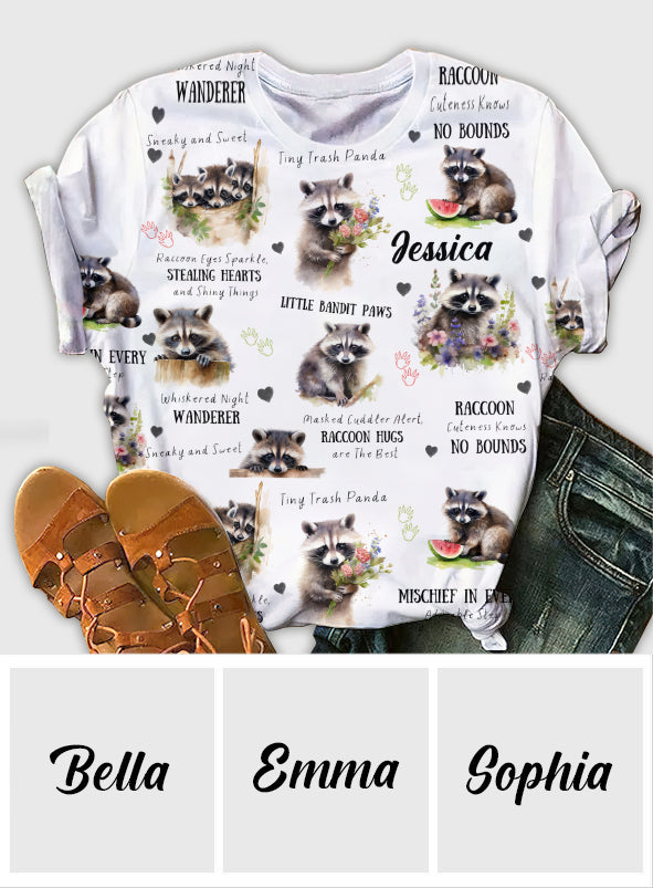Little Pandit Paws - Personalisiertes Waschbär-Shirt