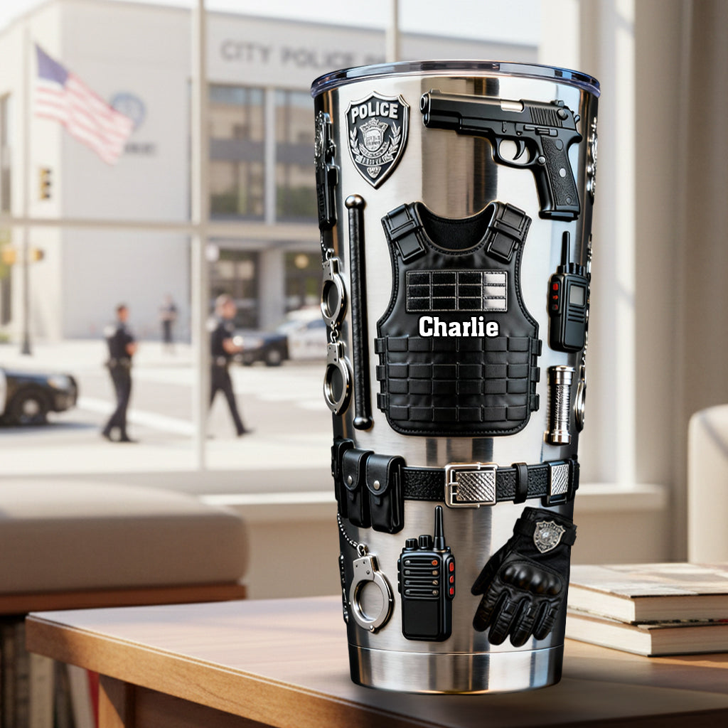 Polizeibeamter – Personalisierter Polizeibeamter-Trinkbecher