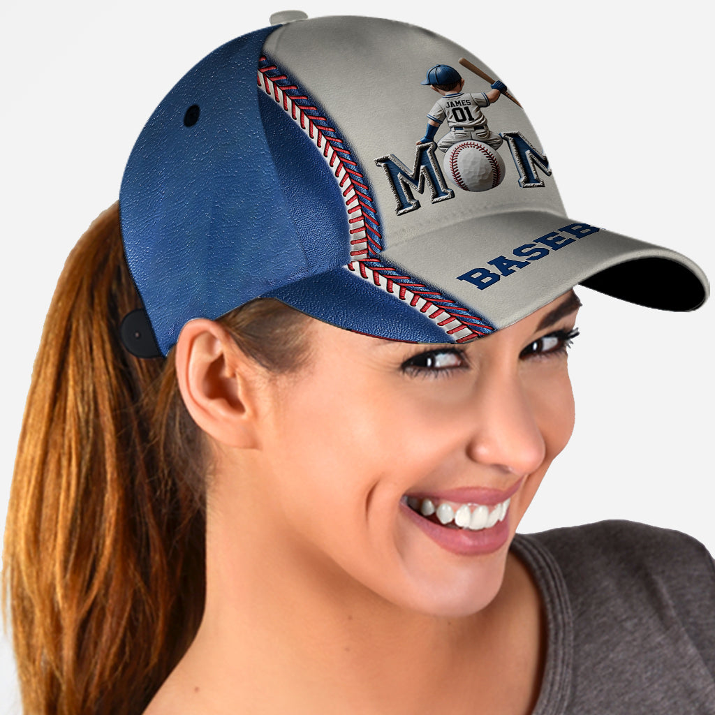 Baseball-/Softball-Mama – Personalisierte klassische Mutterkappe