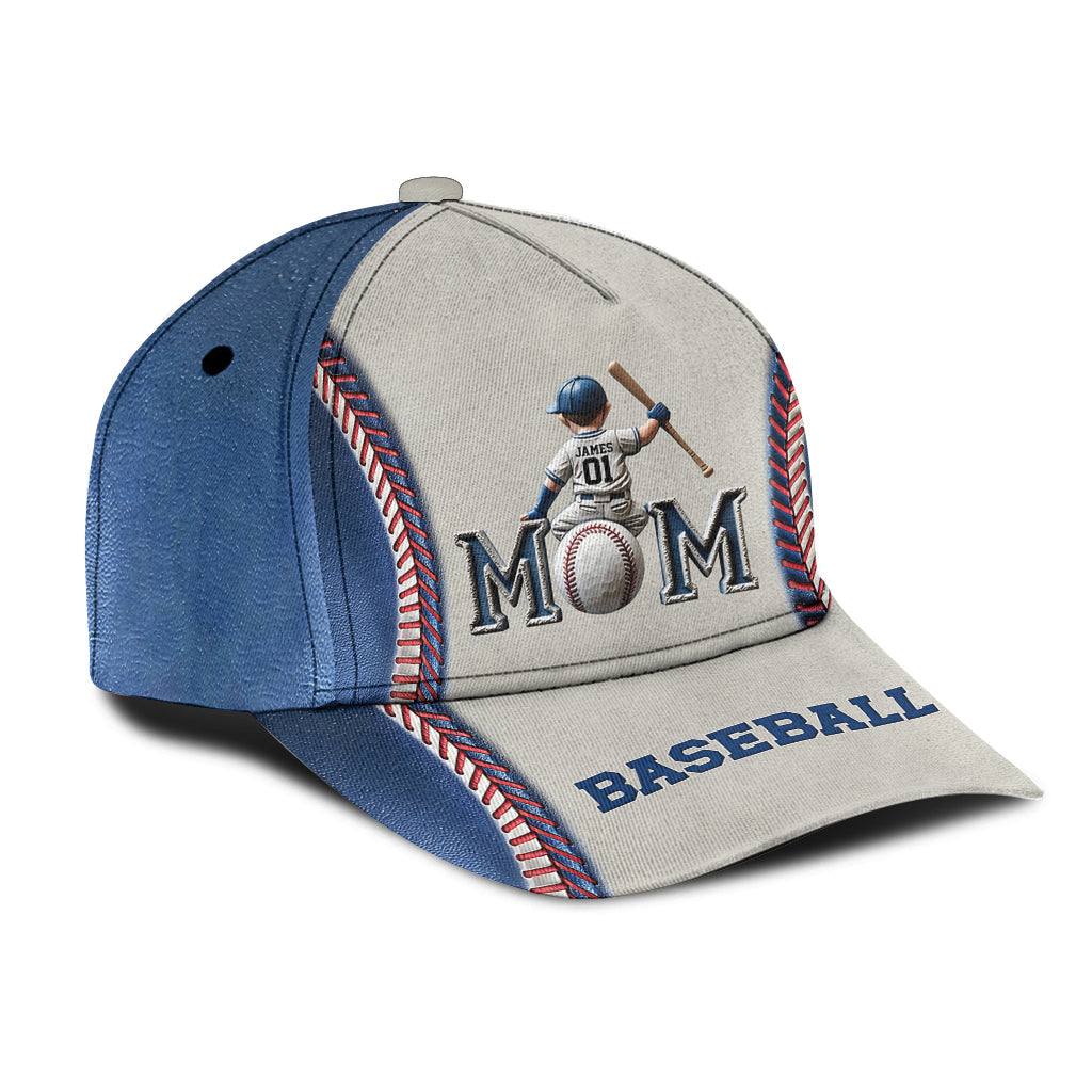 Baseball-/Softball-Mama – Personalisierte klassische Mutterkappe