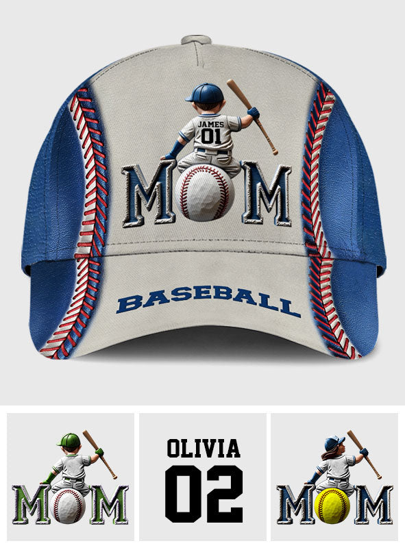 Baseball-/Softball-Mama – Personalisierte klassische Mutterkappe