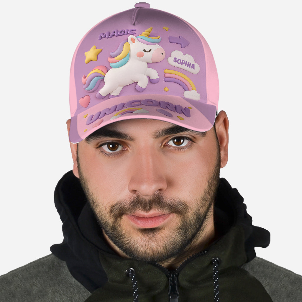 Niedliches Einhorn- oder Schildkröten-Geschenk für Kinder – personalisierte klassische Kindermütze