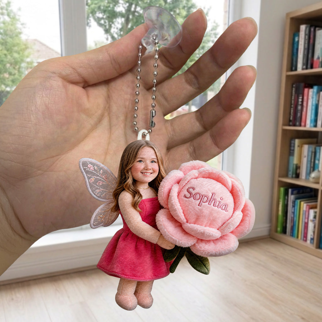 Personalisierter Foto-Fee - Selbstliebe Plüsch Schlüsselanhänger