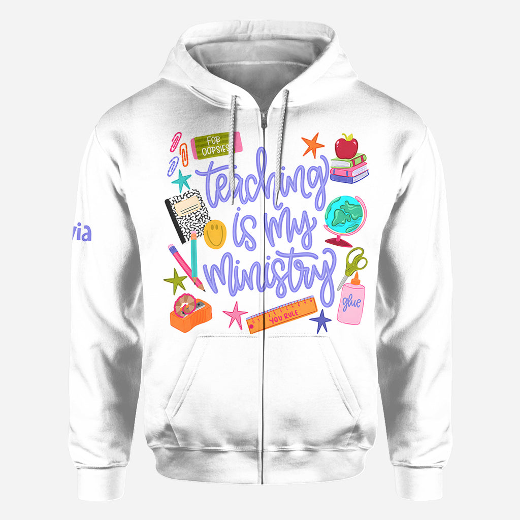 Back To School - Personalized Teacher All Over Shirt