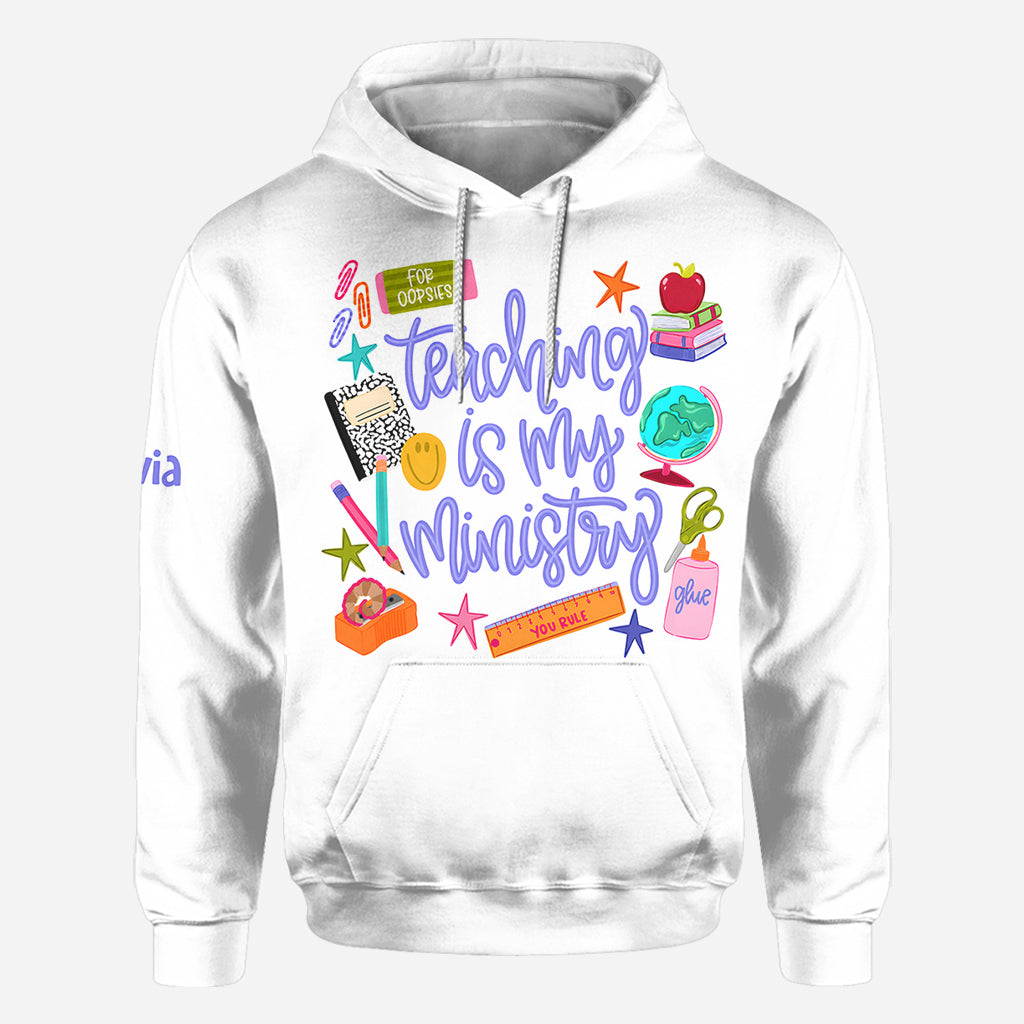 Back To School - Personalized Teacher All Over Shirt