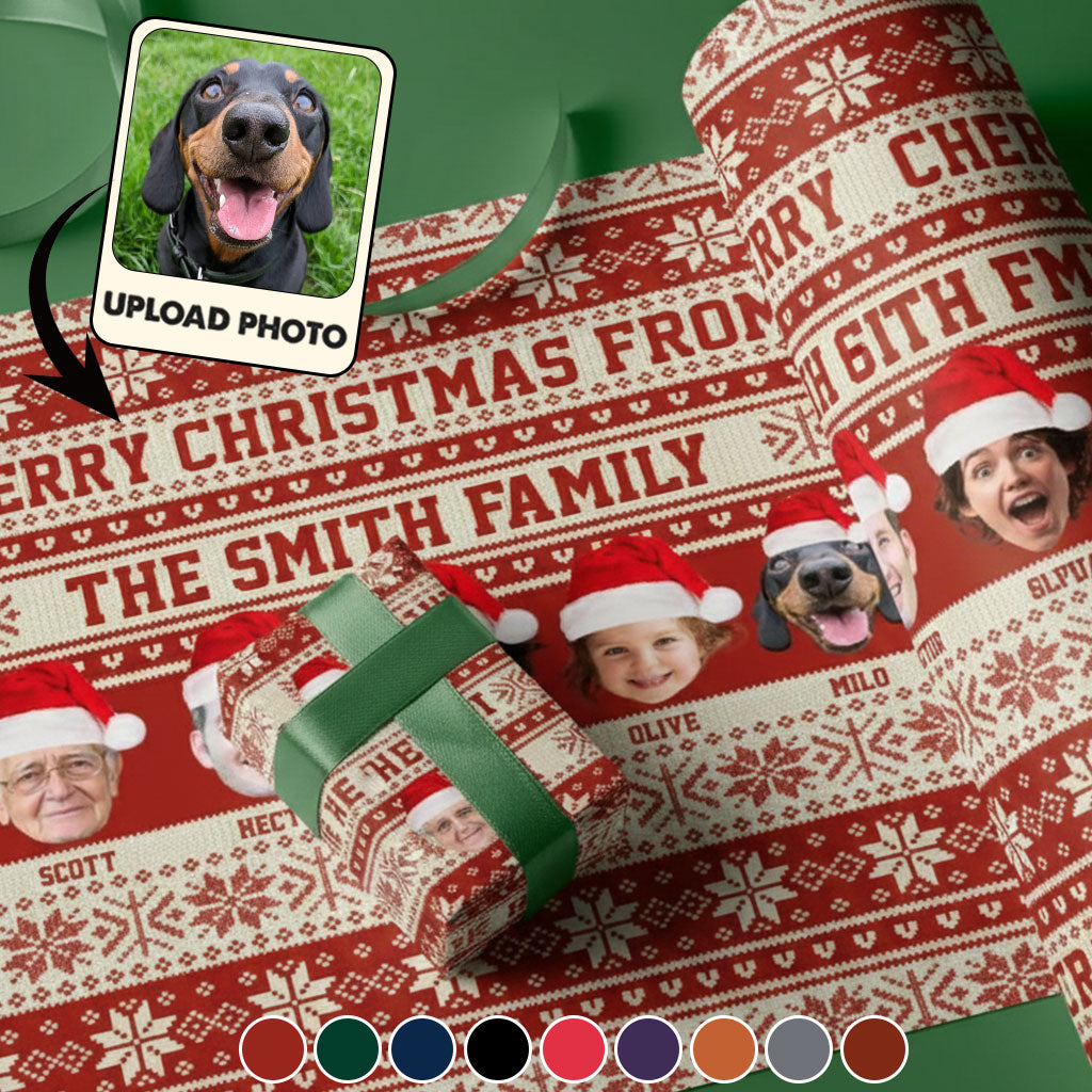 Frohe Weihnachten – Personalisierte Geschenkpapiere für die Familie