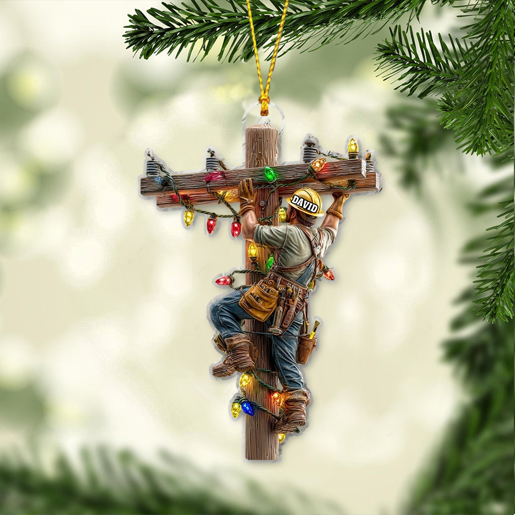 „Licht anlassen“ – Personalisierter Elektriker-Anhänger