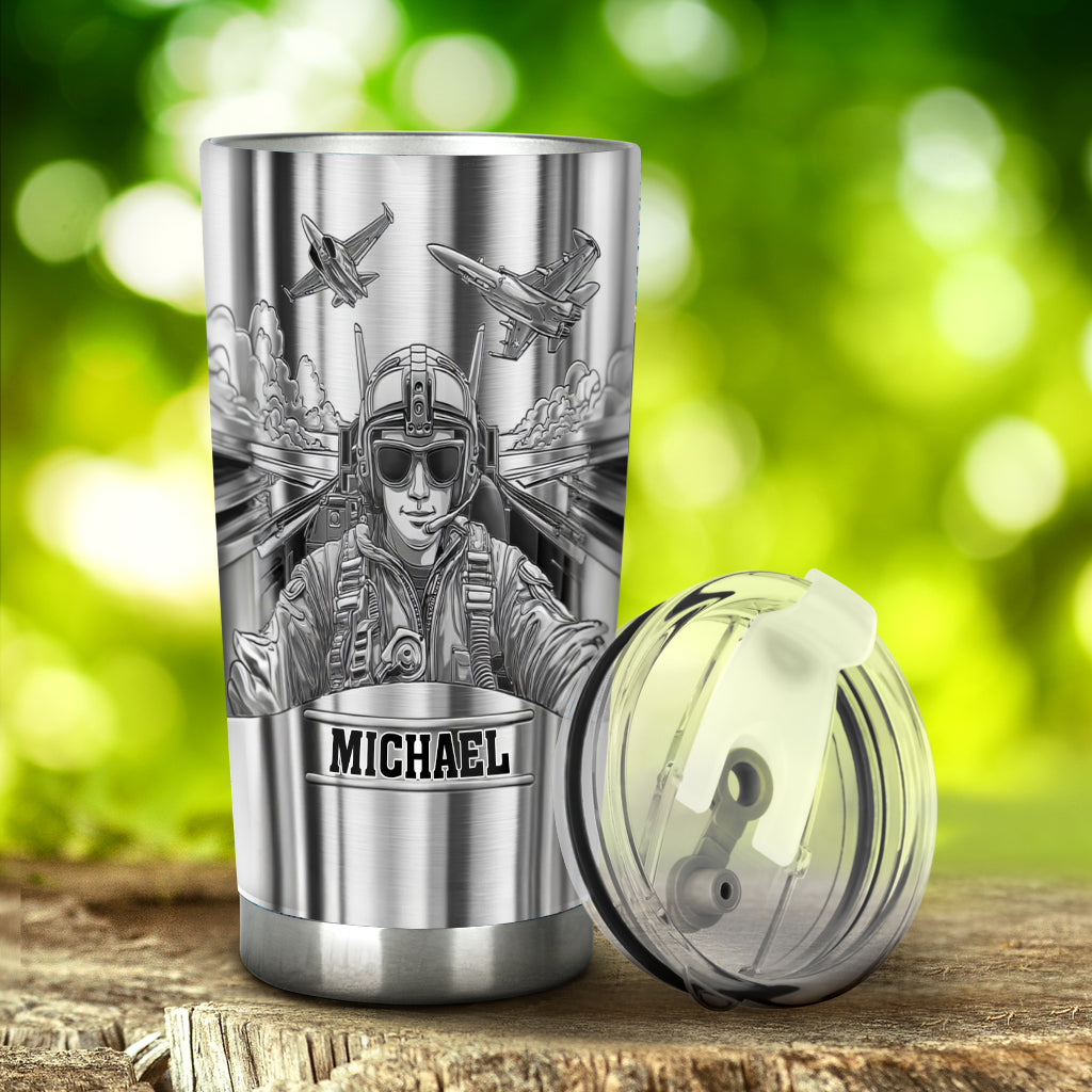The Sky Is Not The Limit - Personalized Pilot Tumbler
