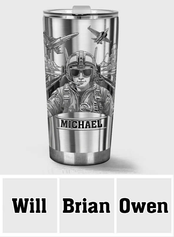 The Sky Is Not The Limit - Personalized Pilot Tumbler