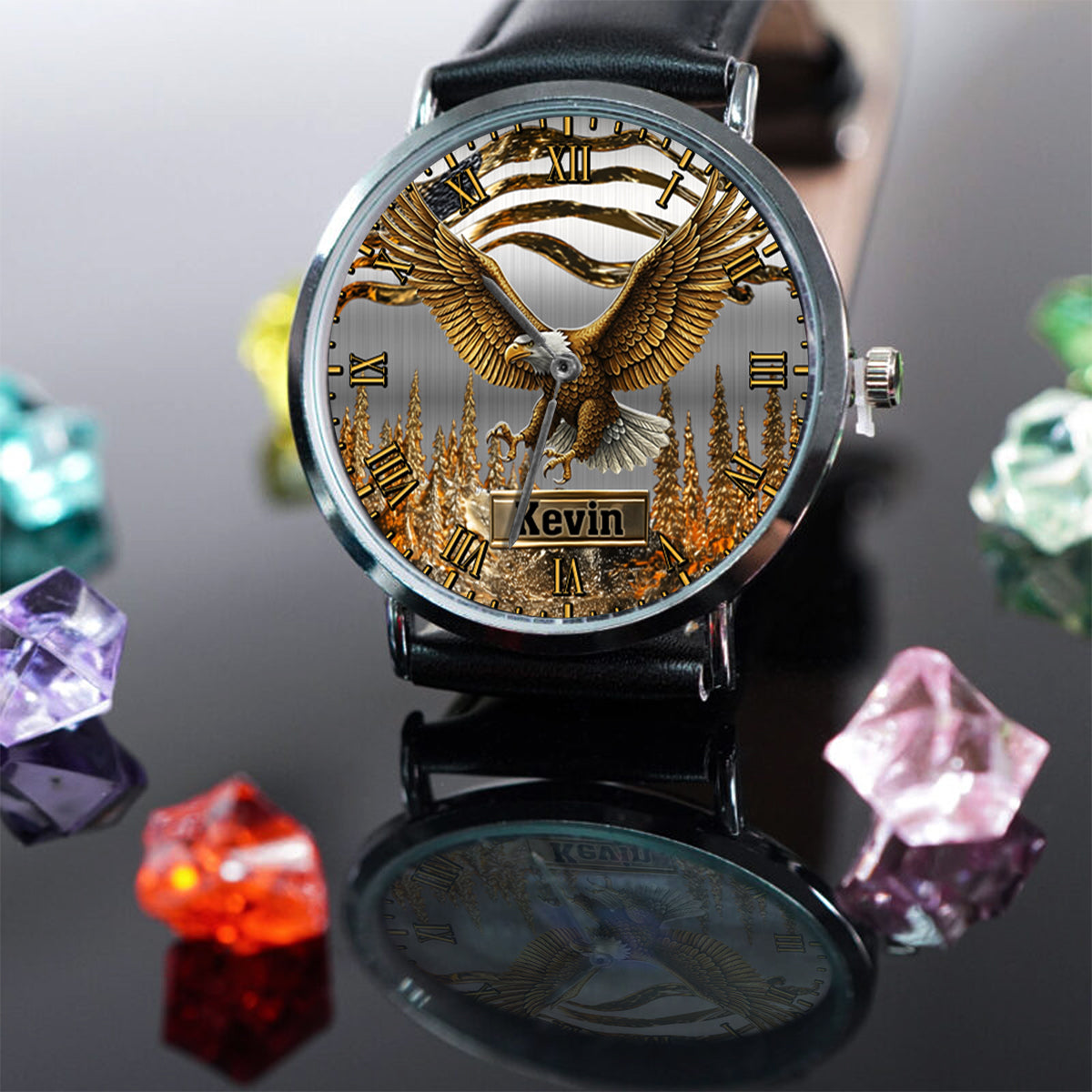 Strong Eagle - Personalized Bald Eagle Hand Watch