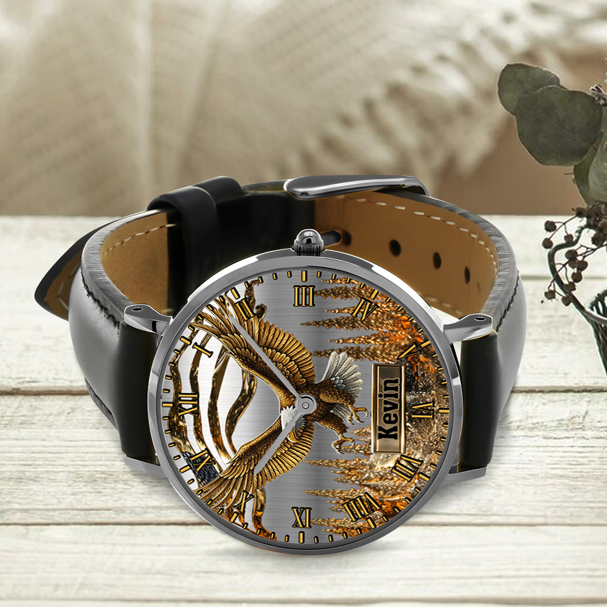 Strong Eagle - Personalized Bald Eagle Hand Watch