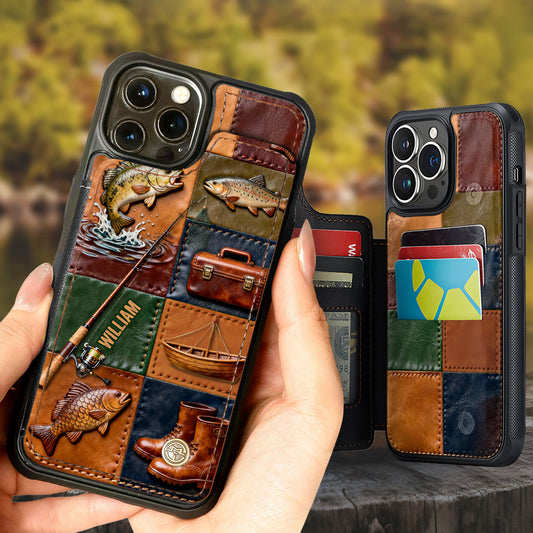 Perfect Gift For Fishing Lovers - Personalized Fishing Fully Printed Wallet Phone Case