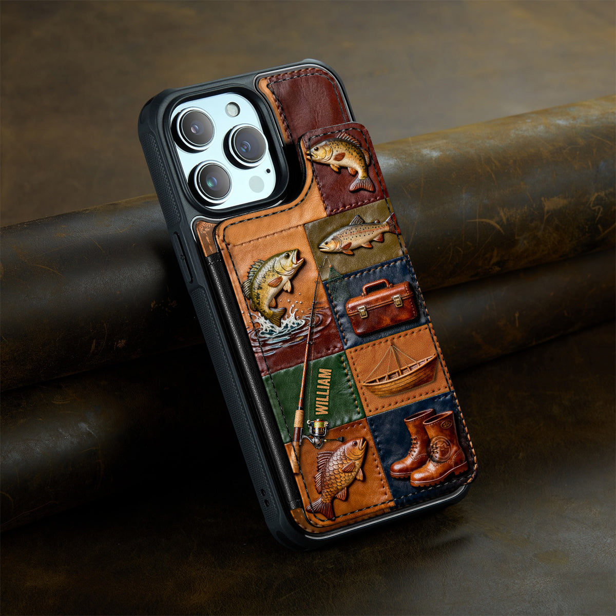 Perfect Gift For Fishing Lovers - Personalized Fishing Fully Printed Wallet Phone Case