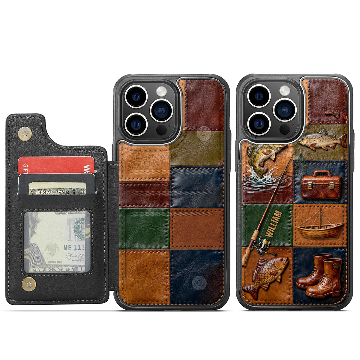 Perfect Gift For Fishing Lovers - Personalized Fishing Fully Printed Wallet Phone Case