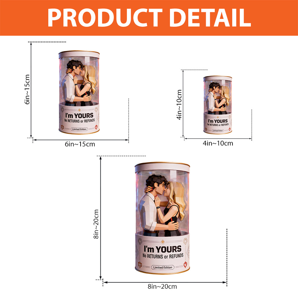 Ich liebe dich – Personalisierte Acrylplakette in individueller Form für Paare