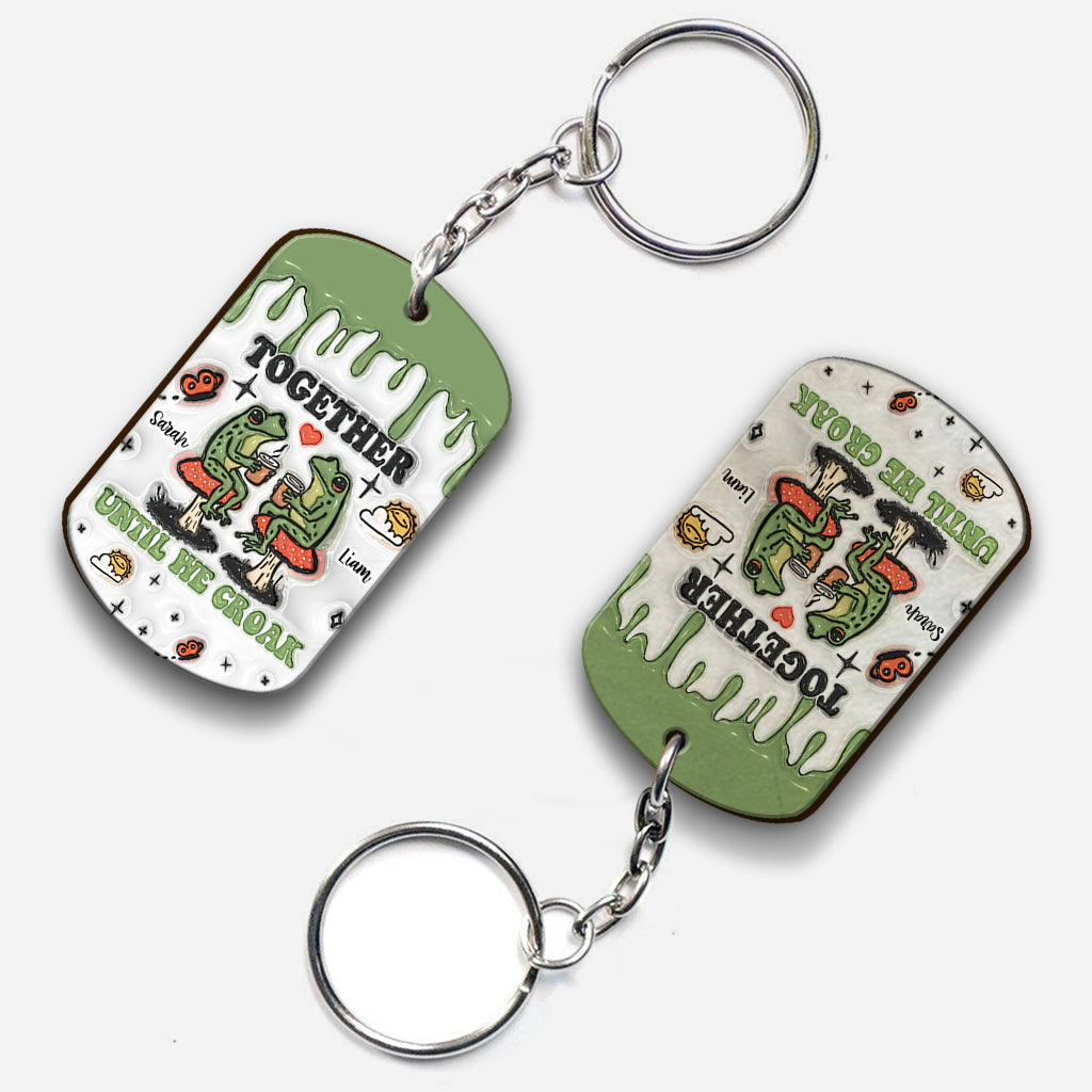 Together Until We Croak - Personalized Frog Keychain