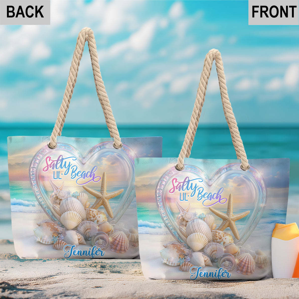 Salty Lil Beach – Personalisierte Strandtasche für Meeresliebhaber