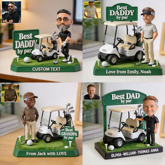 Bester Papa, Bester Opa - Personalisierte Golf Acrylplakette