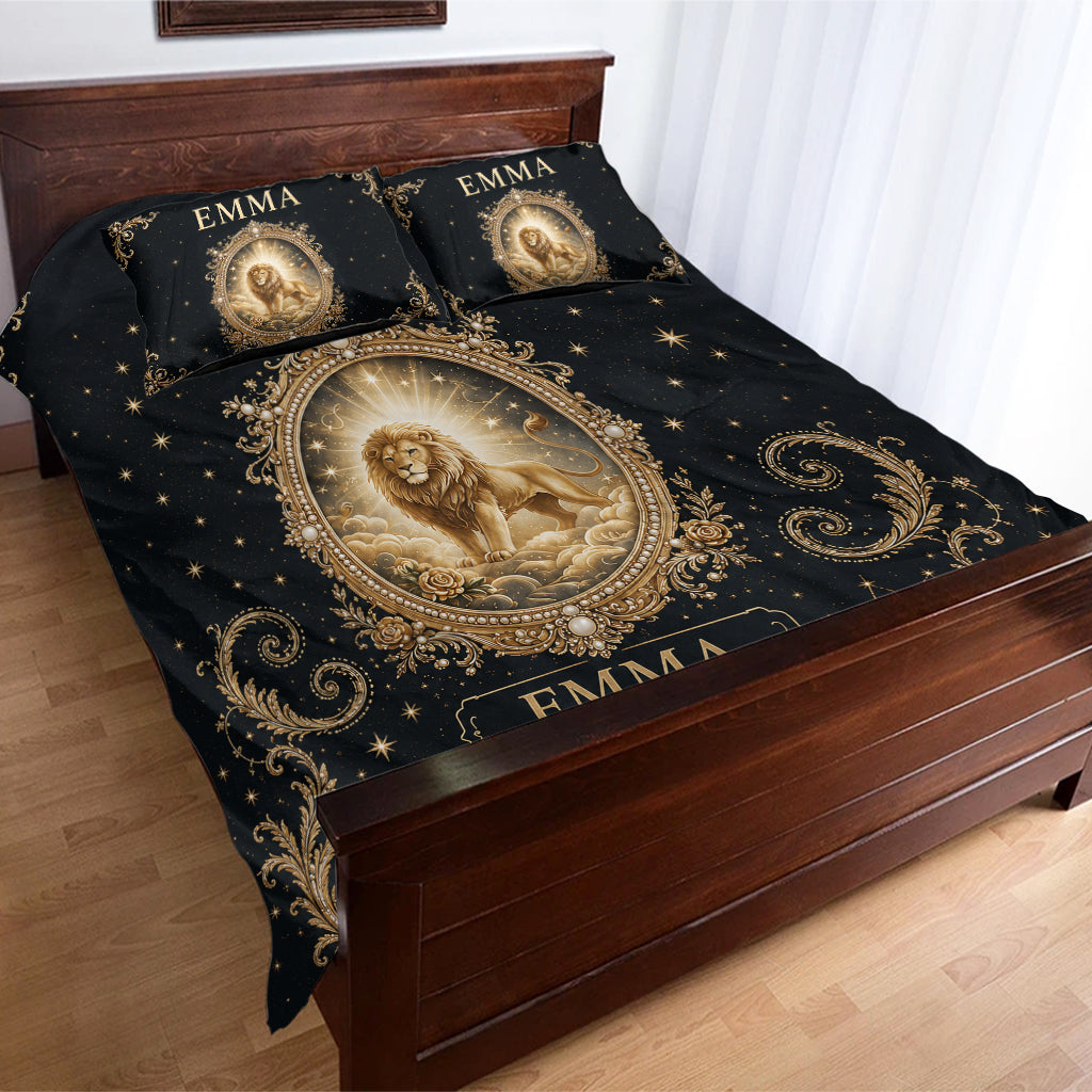 The Cozy Queen Gift Set - Personalized Horoscope Satin Robe & Bedding Set & Wine Glass