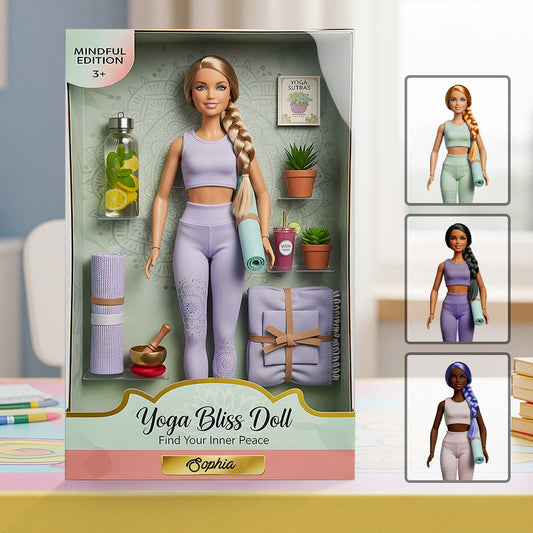 Verliere den Verstand, finde deine Seele – personalisierte Yoga-Acrylplakette in individueller Form