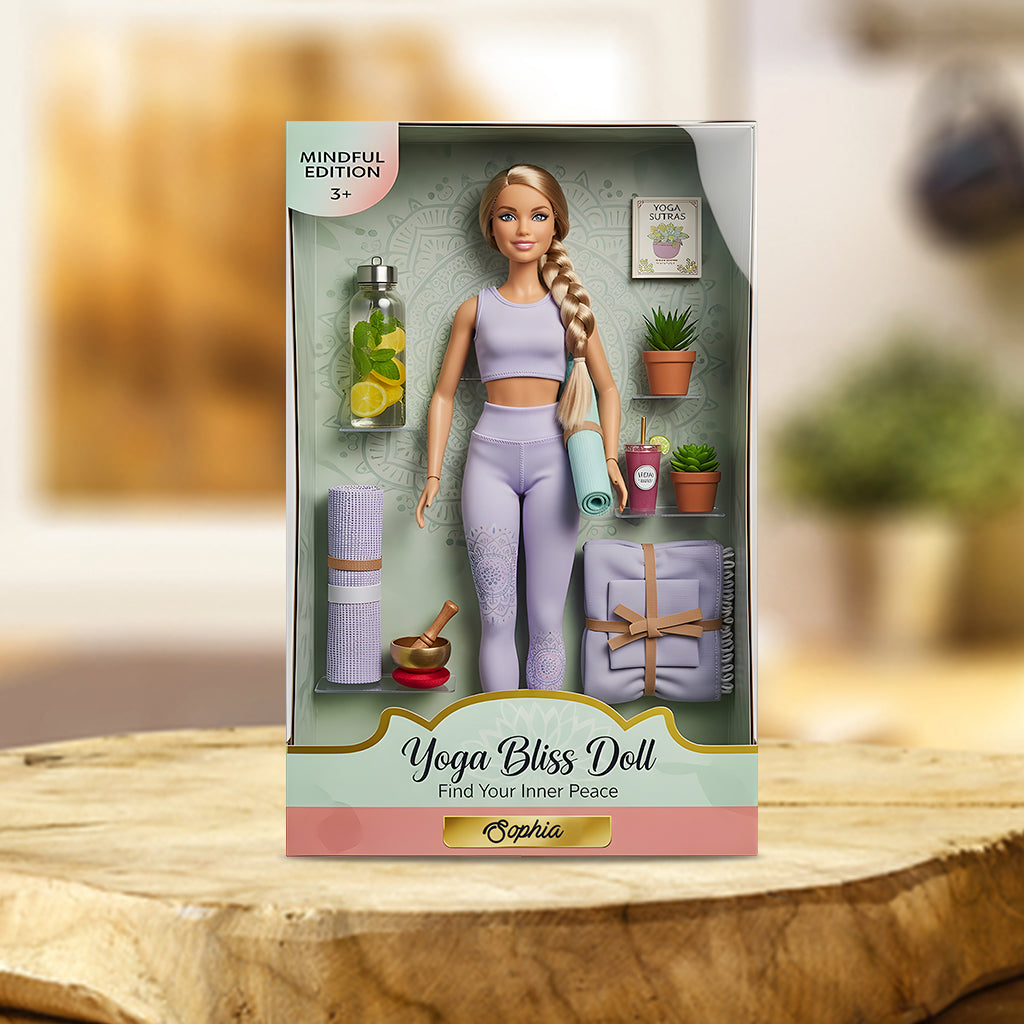 Verliere den Verstand, finde deine Seele – personalisierte Yoga-Acrylplakette in individueller Form