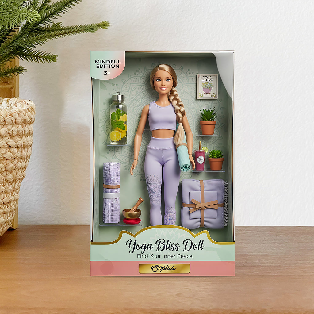 Verliere den Verstand, finde deine Seele – personalisierte Yoga-Acrylplakette in individueller Form