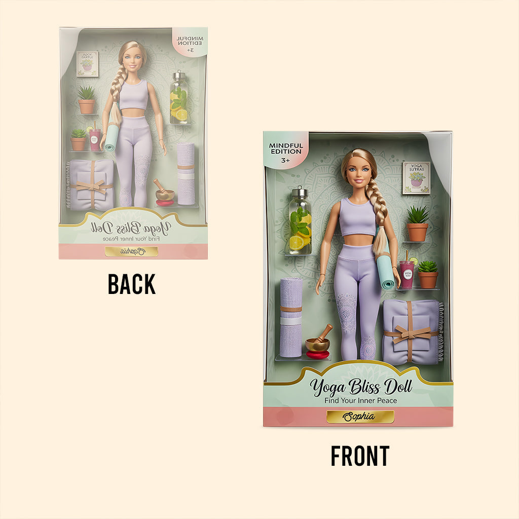 Verliere den Verstand, finde deine Seele – personalisierte Yoga-Acrylplakette in individueller Form