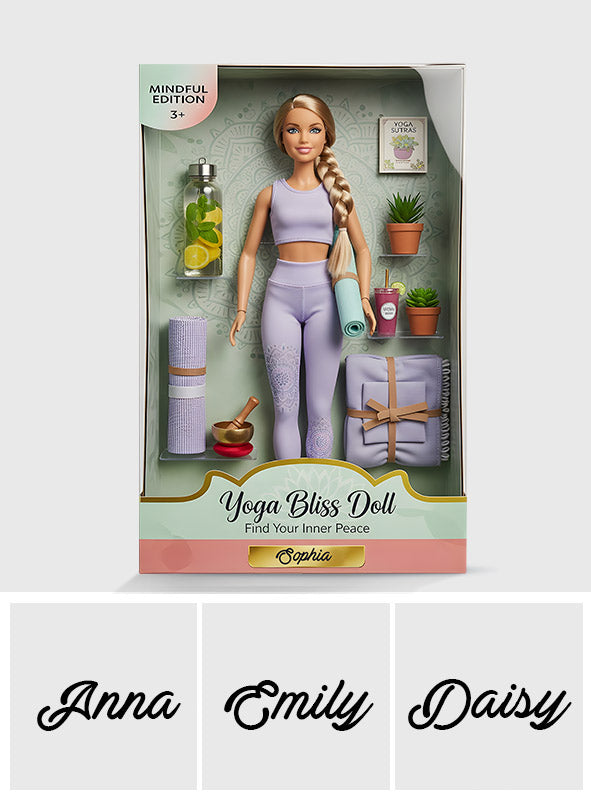 Verliere den Verstand, finde deine Seele – personalisierte Yoga-Acrylplakette in individueller Form