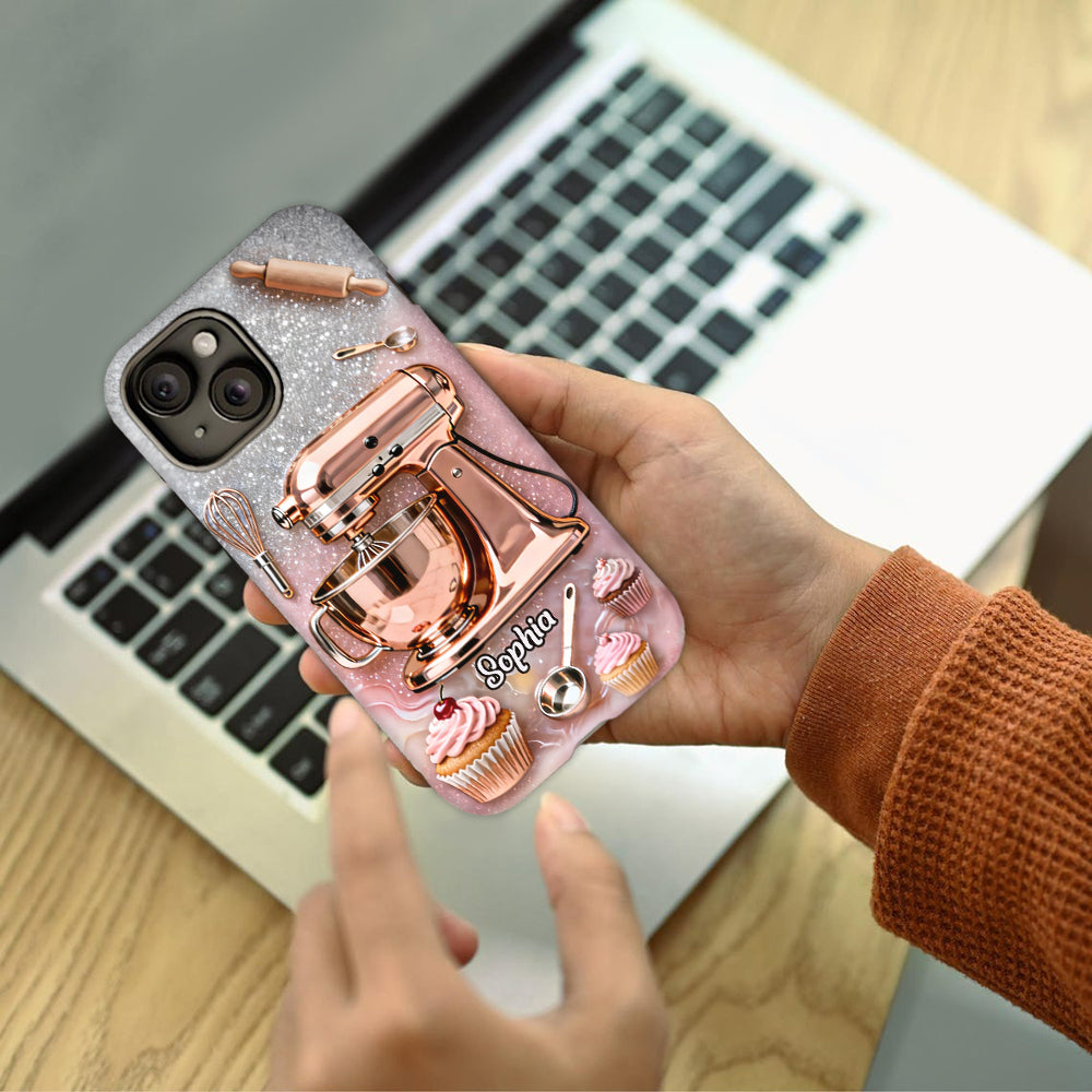 Ich liebe Backen – Personalisierte Handyhülle mit Backmotiv