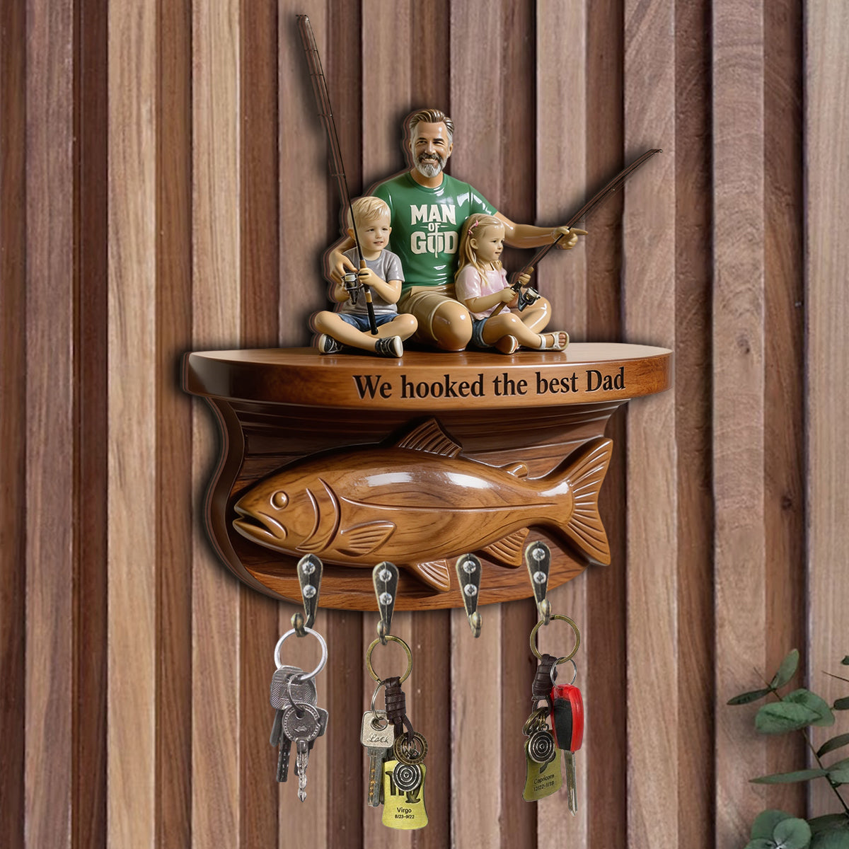 Fishing Life - Personalisierter Angeln Hängeregal
