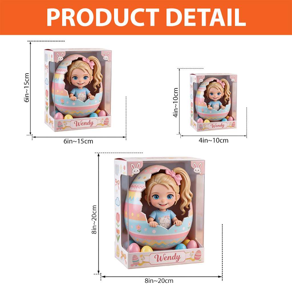 Custom Any Photo Peeking Kid Easter's Eggs - Personalized Kid Custom Shaped Acrylic Plaque