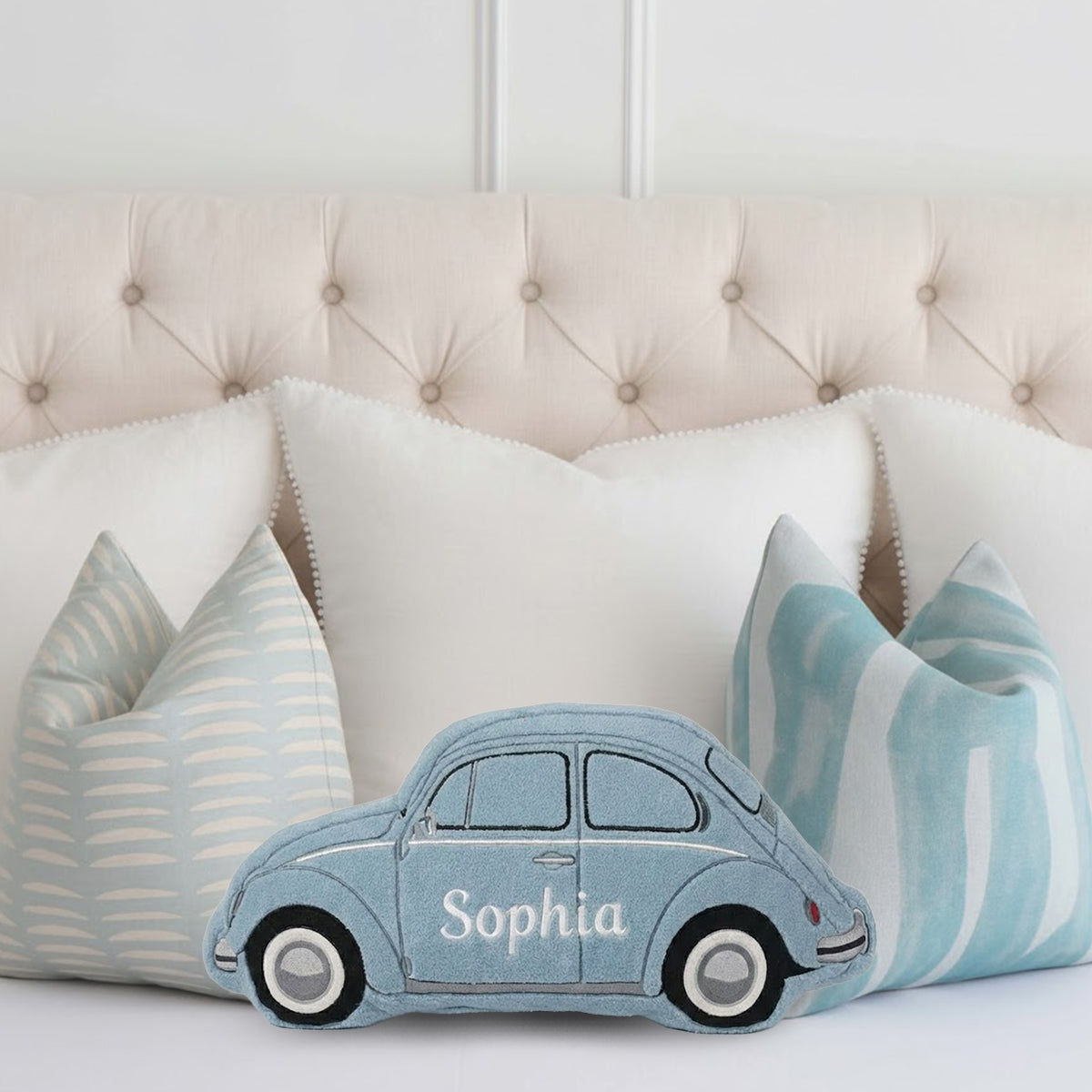 Individuelles Kissen für Autoliebhaber – Personalisiertes, kuppelförmiges Autokissen aus Kunstfell