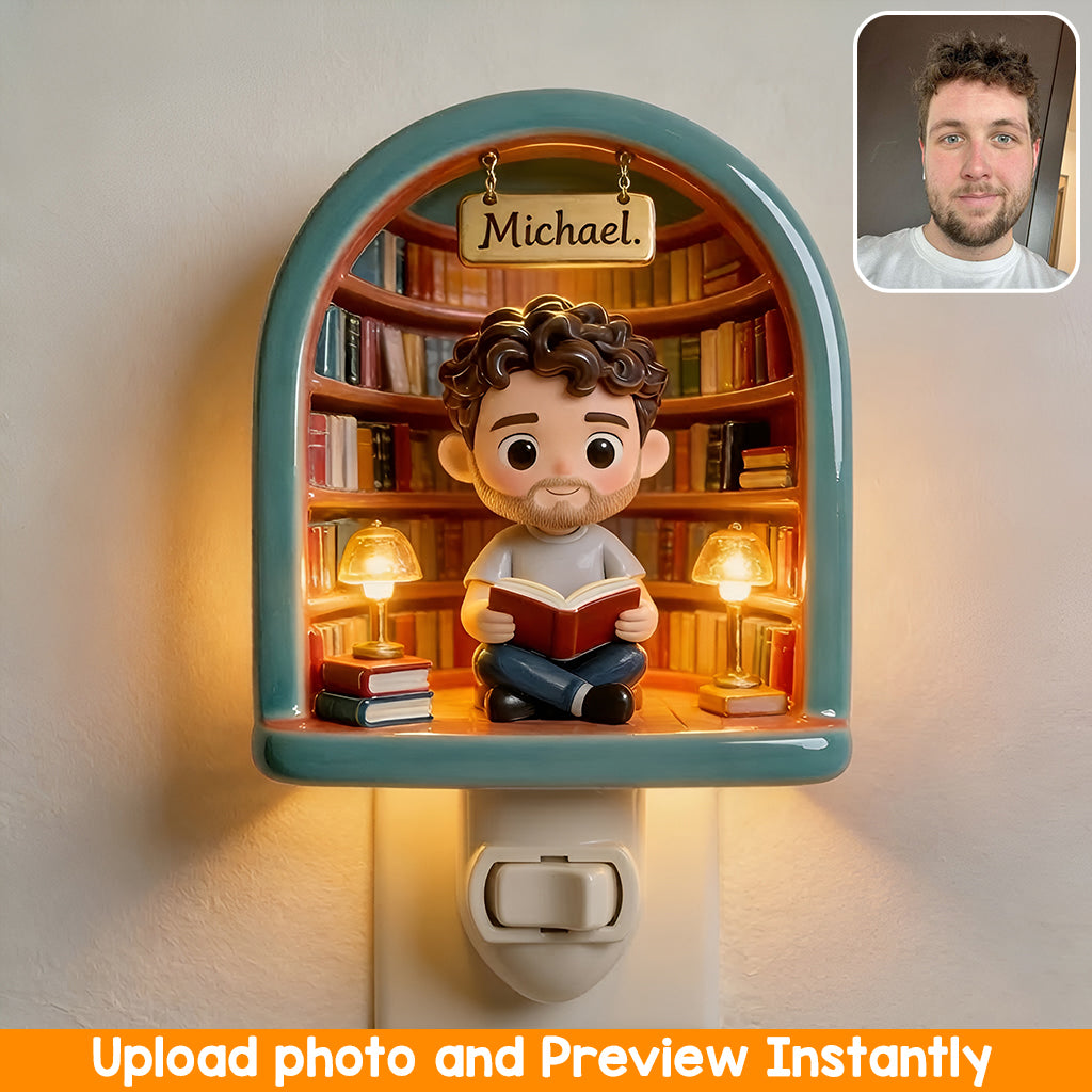 My Reading Space - Personalized Book Acrylic Plug-In Night Light