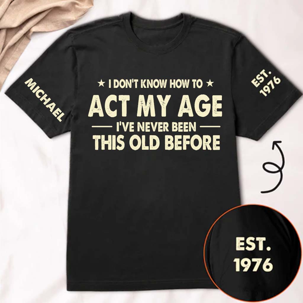 Alles Gute zum Geburtstag - Personalisierte Geburtstag T-Shirt