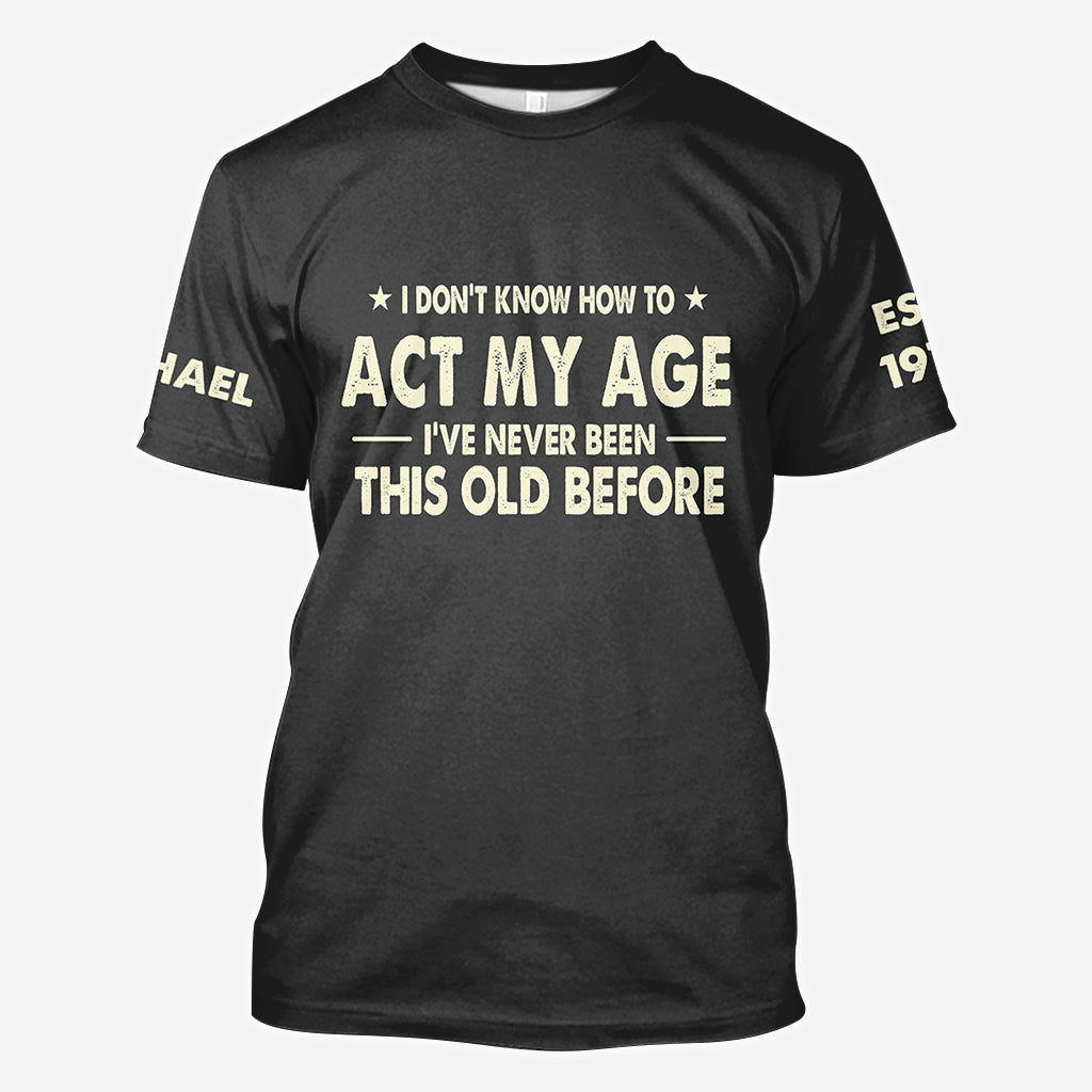Alles Gute zum Geburtstag - Personalisierte Geburtstag T-Shirt