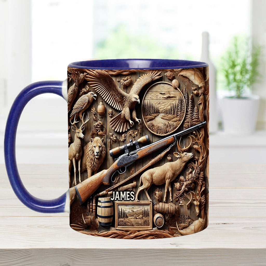 Liebe zur Jagd – Personalisierte Tasse mit Jagdmotiv