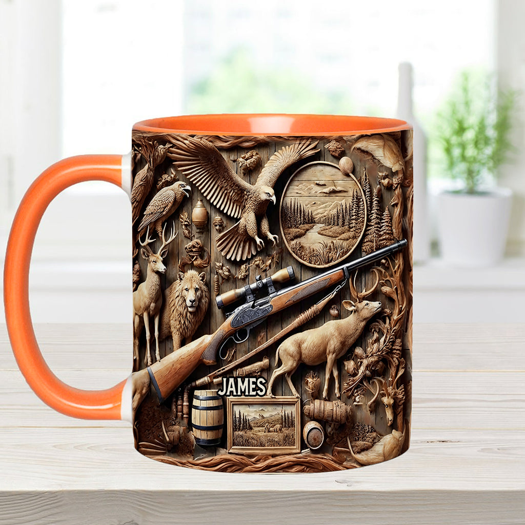 Liebe zur Jagd – Personalisierte Tasse mit Jagdmotiv