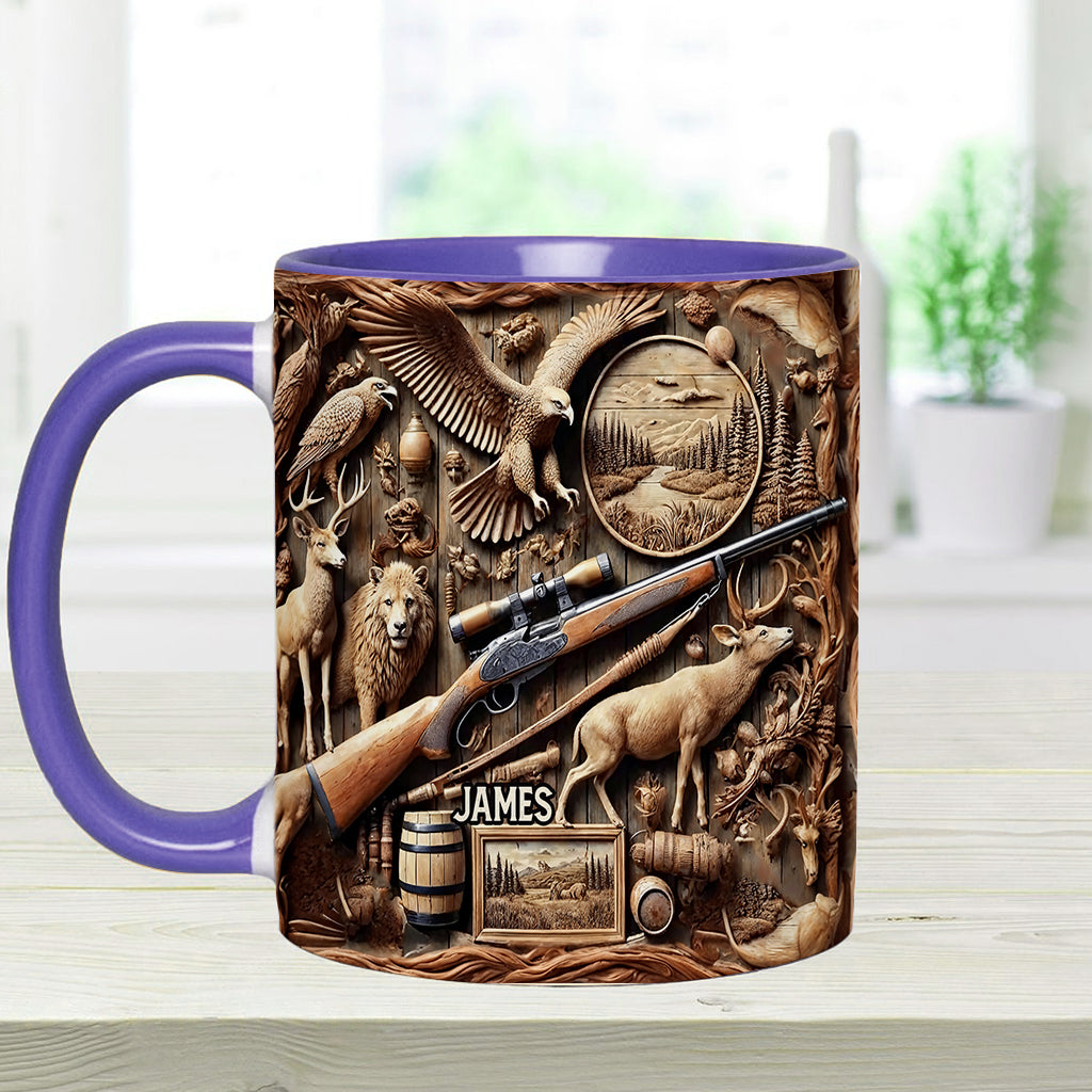 Liebe zur Jagd – Personalisierte Tasse mit Jagdmotiv