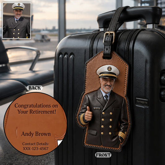 Personalisierte Geschenke für Reisende - Individuelles Pilot Gepäckanhänger