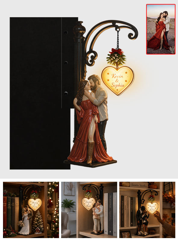 You & Me Couple Gift - Personalized Couple Bookshelf Lamp