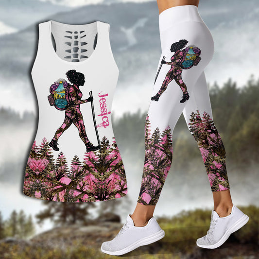 Hiking Girl – Personalisiertes Tanktop und Leggings für Hiking Hollow