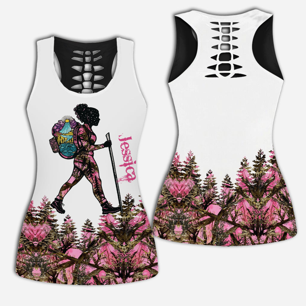 Hiking Girl – Personalisiertes Tanktop und Leggings für Hiking Hollow