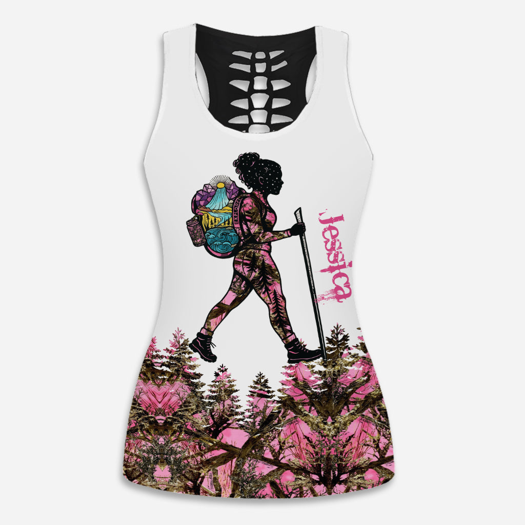 Hiking Girl – Personalisiertes Tanktop und Leggings für Hiking Hollow