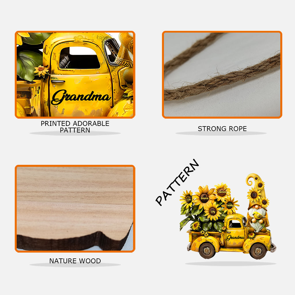 Liebe Oma – Personalisiertes Oma-Holzschild in individueller Form